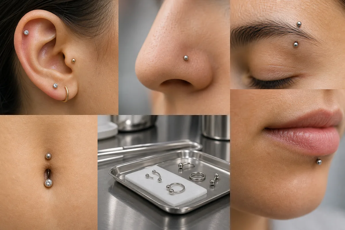 Combien de temps cicatrise un piercing, zone par zone